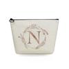 Women Circular letter Print Cosmetic Bag Toiletries Organize Travel Storage Case 6751 KTB