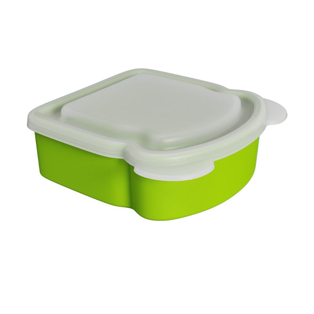 Airtight Silicone Sandwich Box With Lid Prep Keeper Dishwasher Safe Food Container Snacks