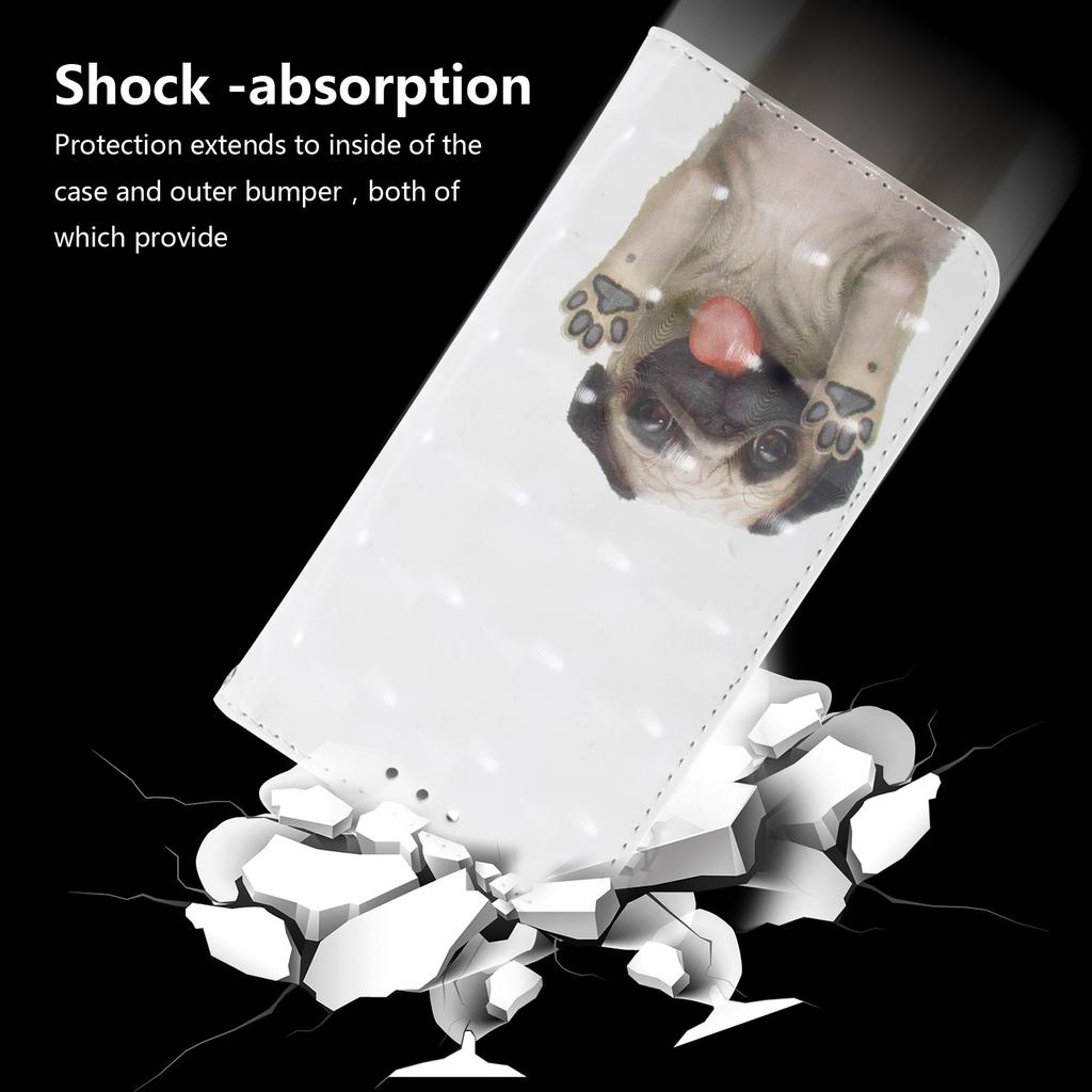 3D Painting Pekingese Pattern Wallet PU Leather Case with For iPhone Samsung Umidigi Infinix  TECNO...Suitable for Over 900 Phone Models