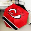 Jersey Devils Logo Umbrella Folding Umbrella, Automatic Umbrella 8-Frame for Travel, Camping Use Gift for Halloween Christmas