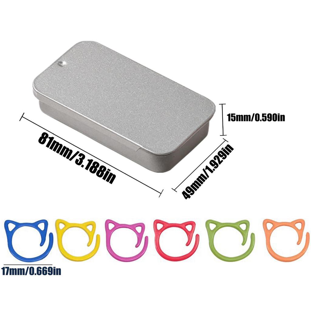 Bunte Katzenohren Maschenmarkierer zum Stricken & Häkeln