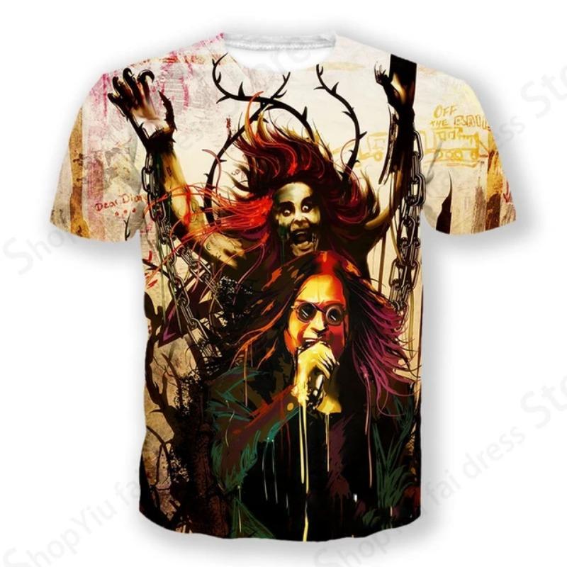 Black T-shirt Death Cause 1990 Cruel Death Metal Pattern Black Men's T-shirt Short Sleeve Women's Summer