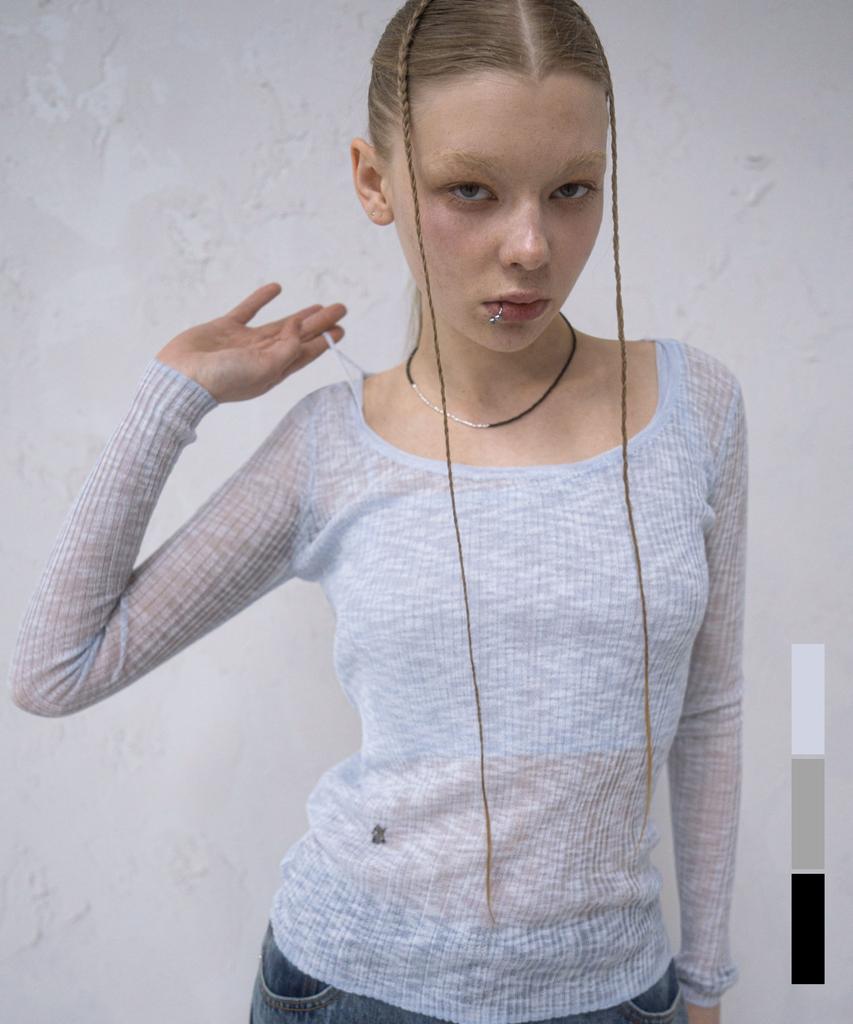 AVANDRESS Aa Layered U-Neck Knit - 3Col