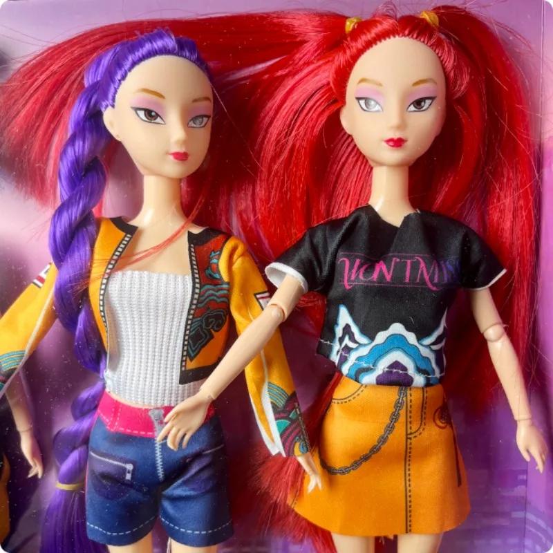 NEW Anime 30CM K-Pop Demon Hunters Doll Vinyl Toy Rumi Mira zoi Character vinyl mask figurine Birthday Gift Fan Club Gifts