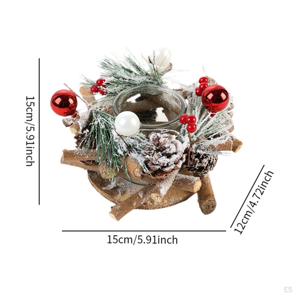 Glass Tealight Holder Candlestick Hotel Candelabrum Christmas Candle