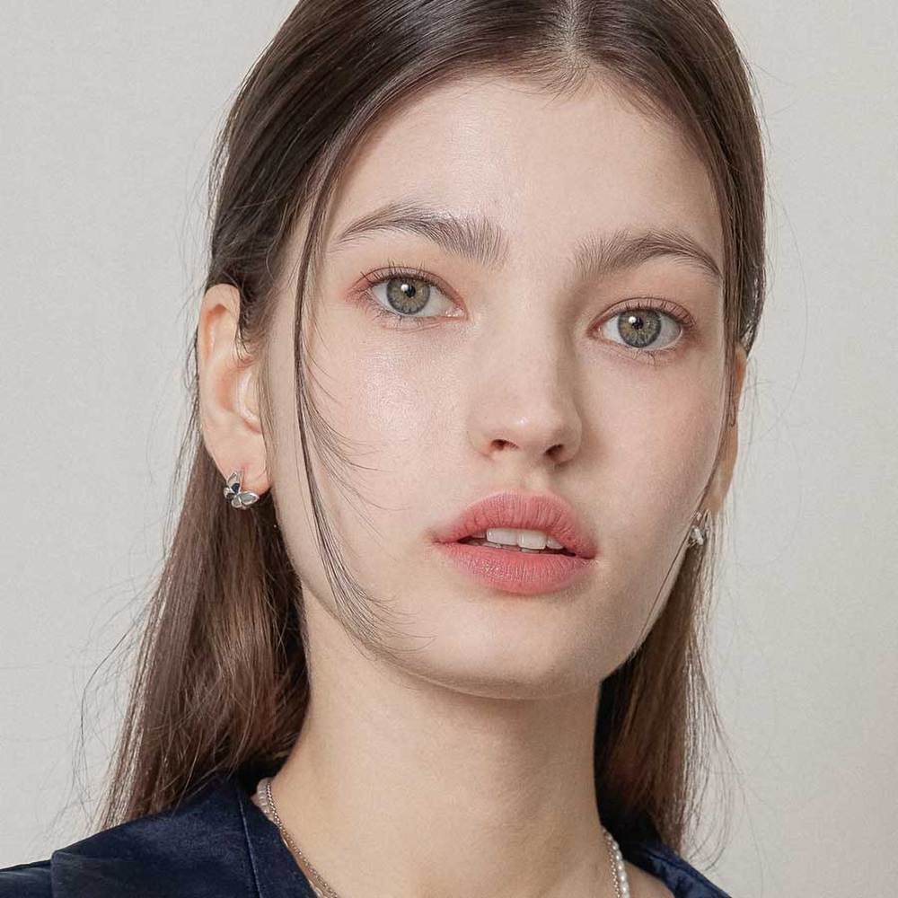 J.Lauren Butterfly One-Touch Silver Earrings M03982