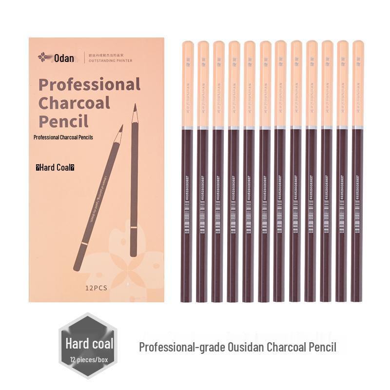 14b Matte Charcoal Sketching Pencils Set for Students & Professionals