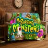 Music Game My Singing Monsters Cartoon Flannel Blanket Soft Throw Blanket for Bedroom Living Room Bed Travel Camping Picnic