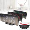 Stylish Modern Led Electronic Alarm Clock With Large Curved Screen And Mirror Function