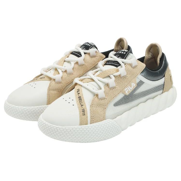FILA Campo Comfortable Versatile Low-Top Sneakers Women sneakers Coconut-White Rice-Yellow F12W333201FCA