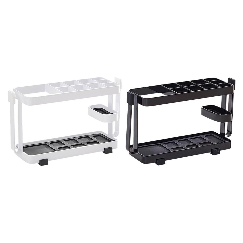 Storage Organizer Shelf Storage Stand 10 Slots Toothpaste Cup Holder Toothpaste