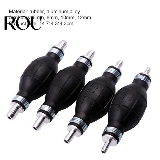 Fuel Hand Pump 6/8/10/12mm Universal High Durability One-way Valve Primer Bulb for Marine Oil Transfer