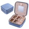 New portable velvet jewelry box, travel jewelry ring necklace, earrings, earrings, jewelry storage box wholesale