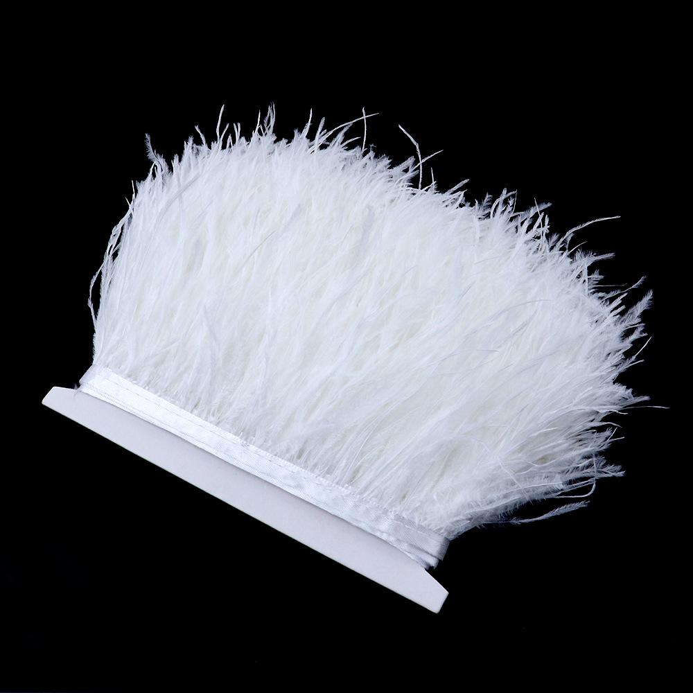 

Кромка из страусиных перьев, материал из перьев своими руками, кружевная одежда, 10 м 6-8CM