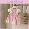Girl Summer Dress Cotton Soft Fabric With Ruffle Trim For Kids Casual Wear