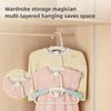10PCS Children's Clothes Rack Non-slip Non-trace Clothes Support Home Telescopic Storage Drying Rack Baby Clothes Hanger