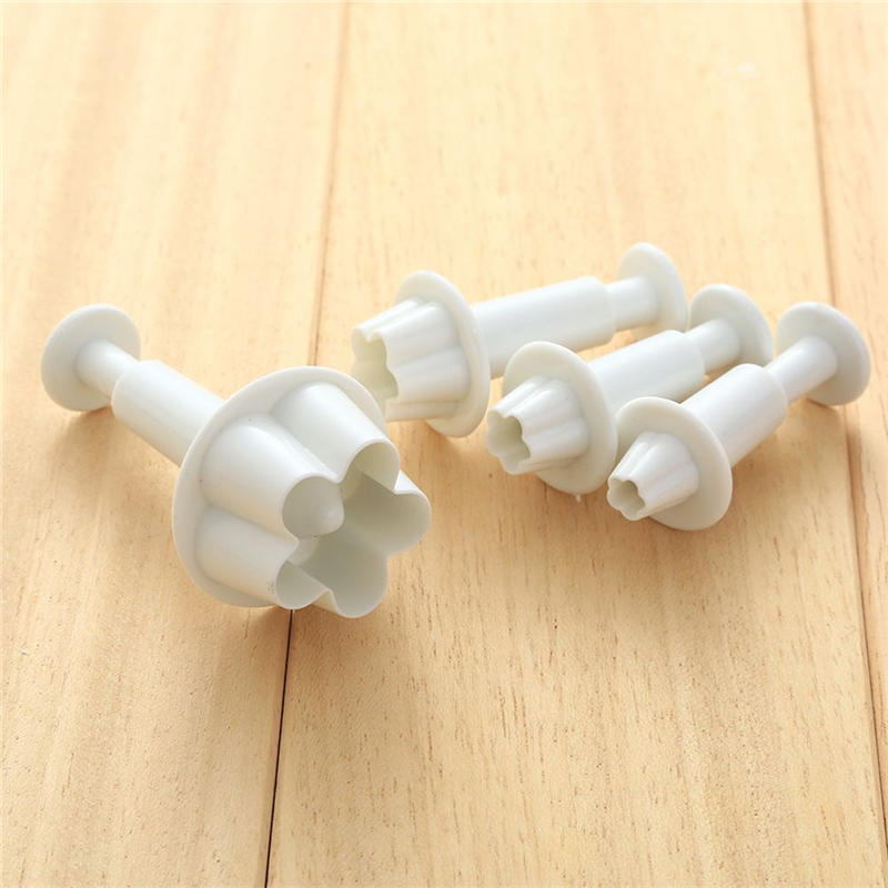 New 4pcs Plum Blossom Spring Sugar Cakes Bake Plunger Mold Tools Utensils、 xh New 4pcs Plum Blossom Spring Sugar Cakes Bake Plunger Mold Tools Utensils、 xh