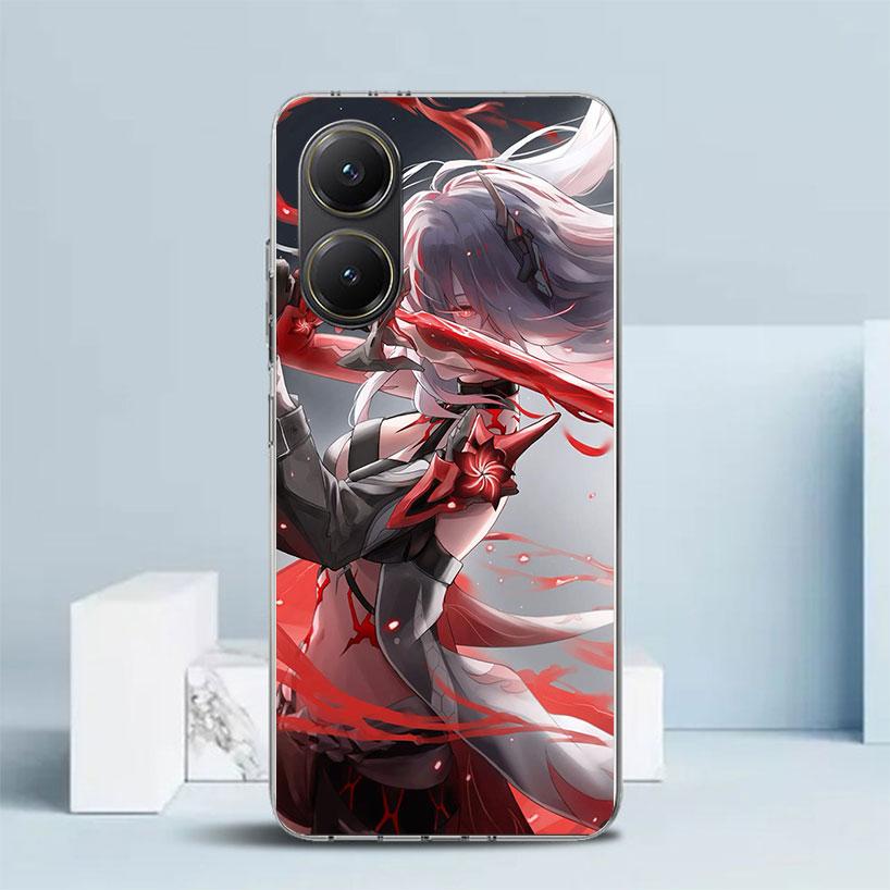 Honkai Star Rail Acheron Soft Cover for Xiaomi Poco F7 Ultra X7 X6 X5 Pro M7 Phone Case Redmi 15 15C 13 13C 12 12C 10 10C Print