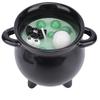Witch Cauldron Candle Ceramic Reusable Gothic Skeleton Scented Candle Decoration for Birthday Bedroom Tabletop
