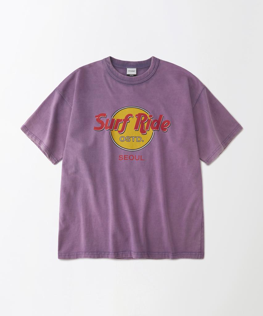 OUTSTANDING Life Is Tee Surf Ride Tee_Vintage Purple