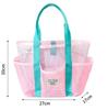 Large Capacity Mesh Beach Tote Bag for Outdoor Use