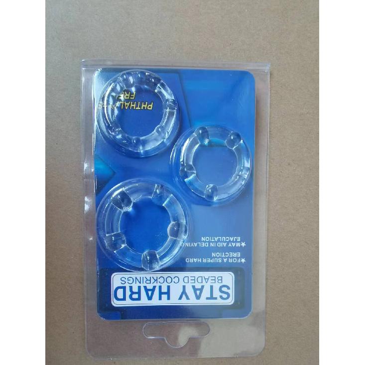 Men's Horseshoe Ring Three Colors Delay Ring Sexy Lantern Ring Smooth with Beads Three Optional Adult Sex Product