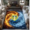 Tappeto in Velluto di Cristallo con Stampa del Leeds United Football, Comodo Assorbente d'Acqua Antiscivolo Tappeto per Pavimenti Interni