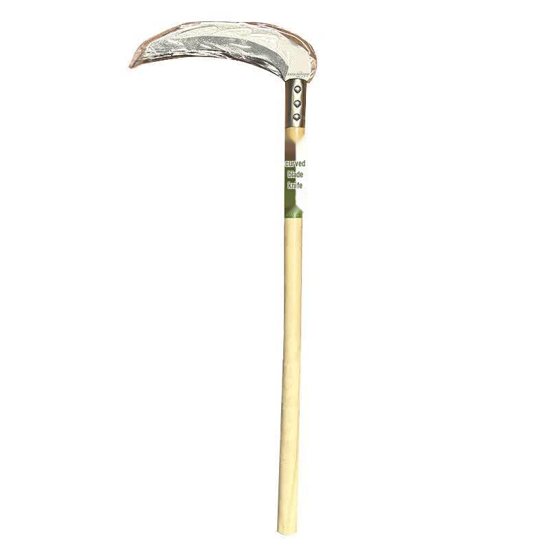 Wooden Handle Curved Sickle