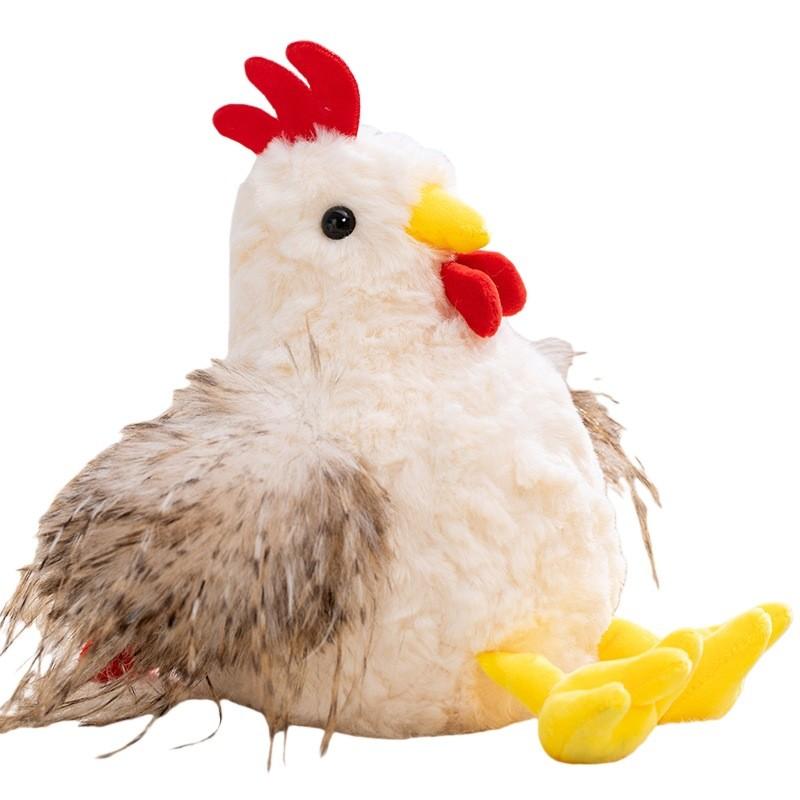 

Plush Cartoon Chicken Toy Stuffed Animal Doll For Kids Gift Bedroom Decoration