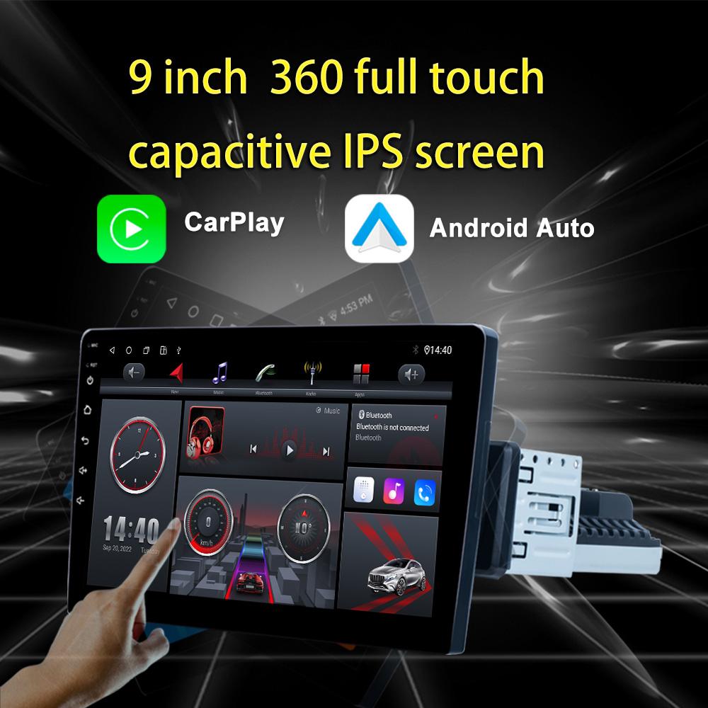 Reakosound 1Din 9 Inch 8-core Android Car Radio 4G CarPlay GPS Navigation Multimedia Video Player Head Unit