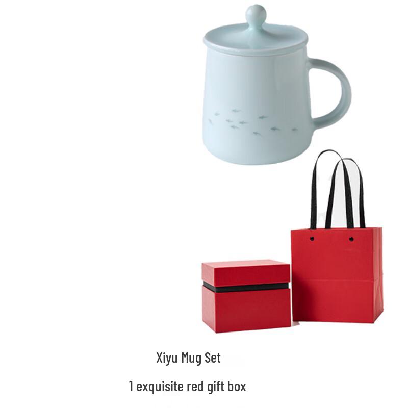 Poetic Fish Ceramic Mug Gift Set