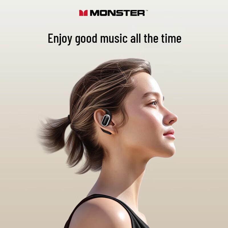 Monster XKO03 Open-Ear Clip-On Bluetooth Sports Earbuds