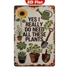 Funny Gardening Metal Sign Rustic Wall Decor Outdoor Indoor Weather Resistant Vintage Plant Lover Gift