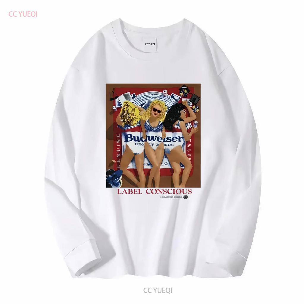 1989 Budweiser Vintage T Shirt Vintage Washed Comfortable Soft Stretched Casual Fashion Streetwear Top For Everyday Wear