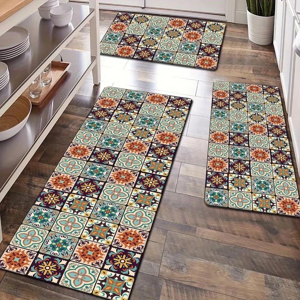 1 Stück Seeschildkrötenmuster Heimtürmatten Küchenteppiche Rutschfest Pop-Design Badezimmerteppiche Badematte Teppich für Zuhause Spüle Wäsche Dekor