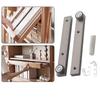 Easy Installion Designs Cabinet Door Hinges Set for Bookshelves with Adjustable and Safety Lock Daily Casual Use