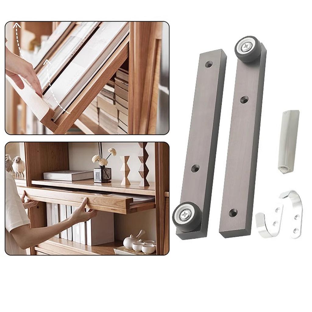 Easy Installion Designs Cabinet Door Hinges Set for Bookshelves with Adjustable and Safety Lock Daily Casual Use