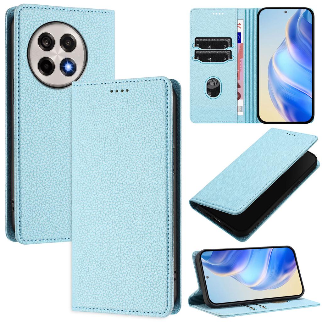 For OnePlus Ace 5 Pro 5G/OnePlus 13R 5G Wallet Case RFID Blocking Litchi Texture Leather Mobile Cover