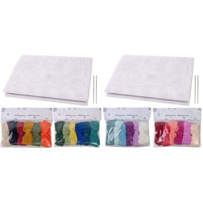 Zestaw 14CT Needlepoint Canvas Sheets Cross Stitching Mesh Needlepoint Canvas