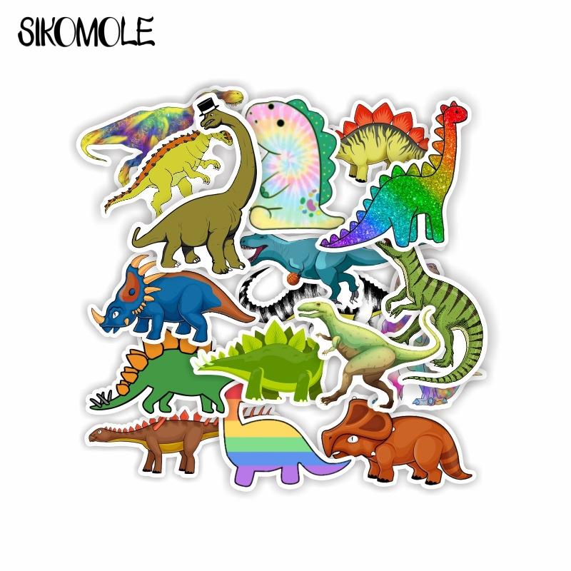 10 30 50PCS Cartoon Cute Dinosaur Jurassic Stickers Animals DIY Toys Car Skateboard Snowboard Luggage Decal Graffiti Sticker
