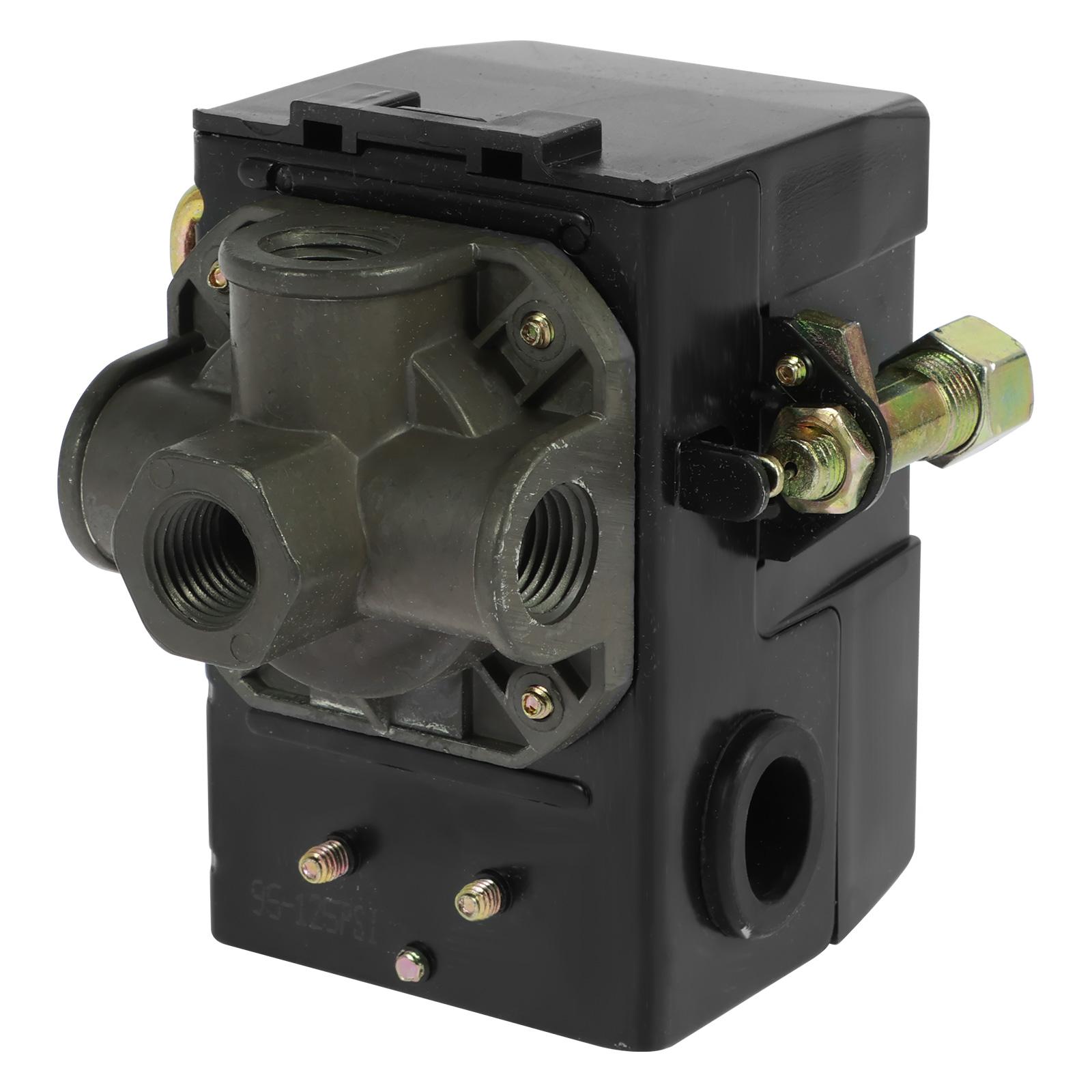 

20A 95-125 PSI Air Pressure Switch for Compressor Spare Spart Small Air Pump Control Valve 1- 4 Port LF10 for Air Compressor