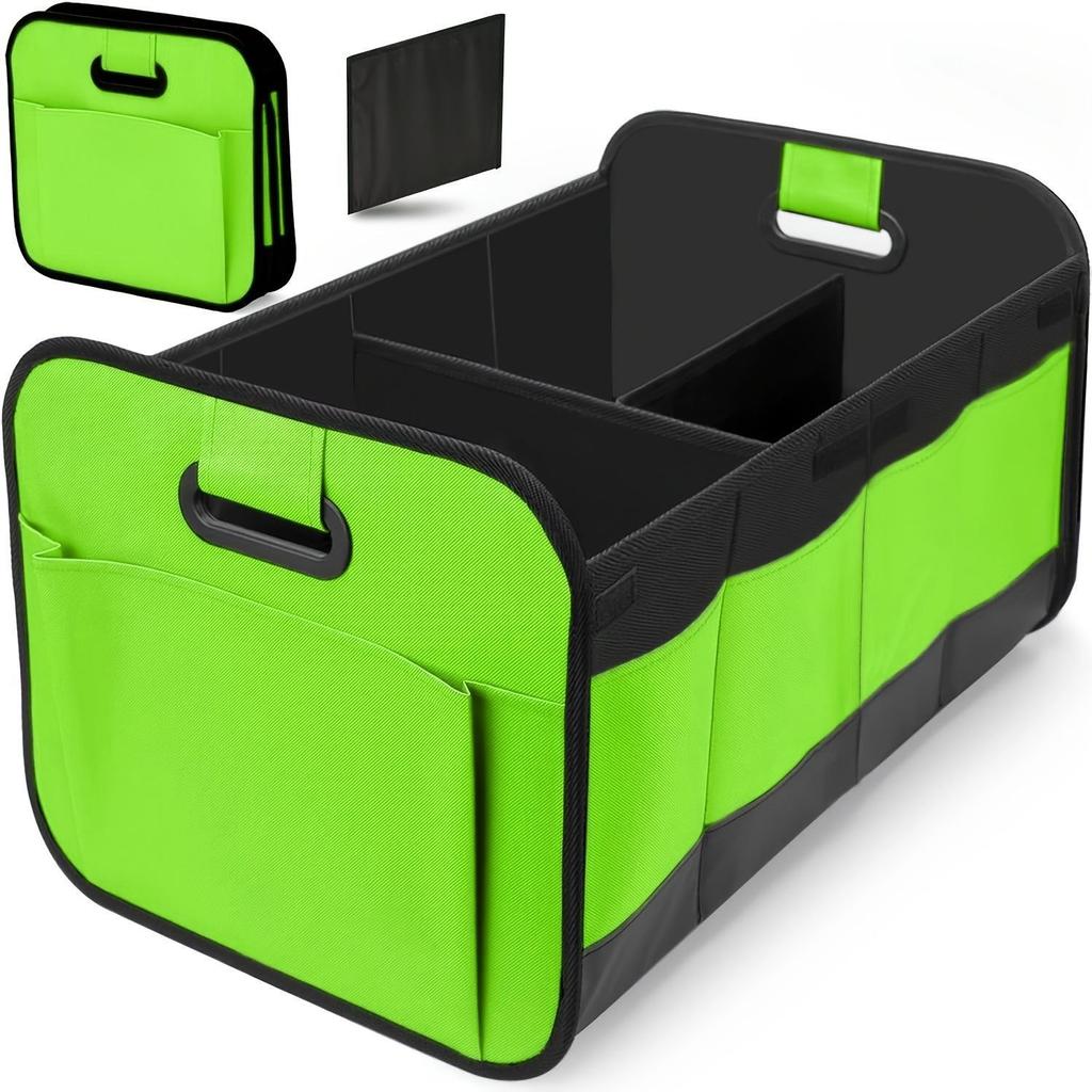 Foldable Car Trunk Organizer, Large Capacity Multi-Compartment Storage Box for SUV & Auto Accessories