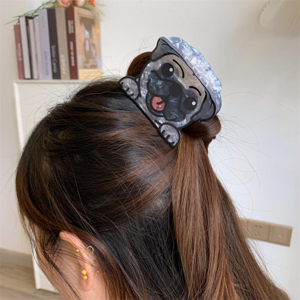 Puppy Schnauzer Crab Clip Korean Style Small Shark Clip Bulldog Hair Clip  Headdress