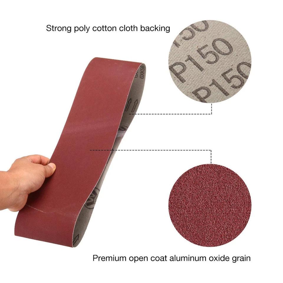 DE Warehouse 24H Shipping Free Delivery 15pcs 100*915mm Sanding Belt Mixed Air Finger Sander Grit 80-400 Grit Abrasive Tools