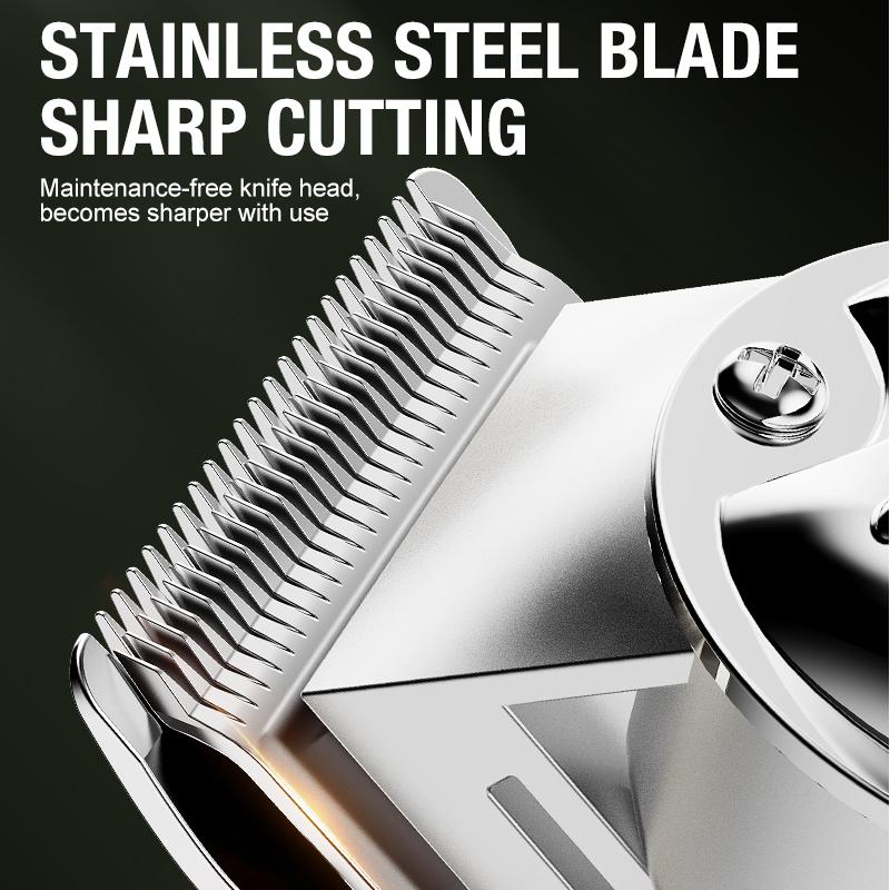 All metal blade male clipper, electric hair clipper, household electric hair clipper, hair salon, high-power pet clipper