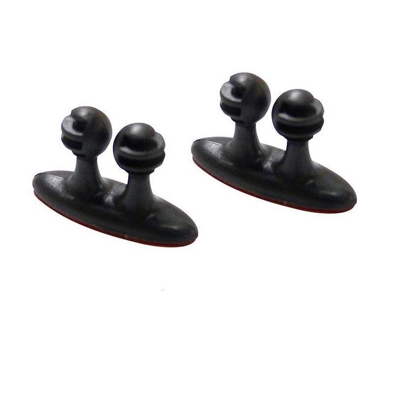 

8 шт. автомобильный зажим для шнура, держатель для кабеля, фиксатор для галстука, органайзер, клейкий зажим 2Pcs