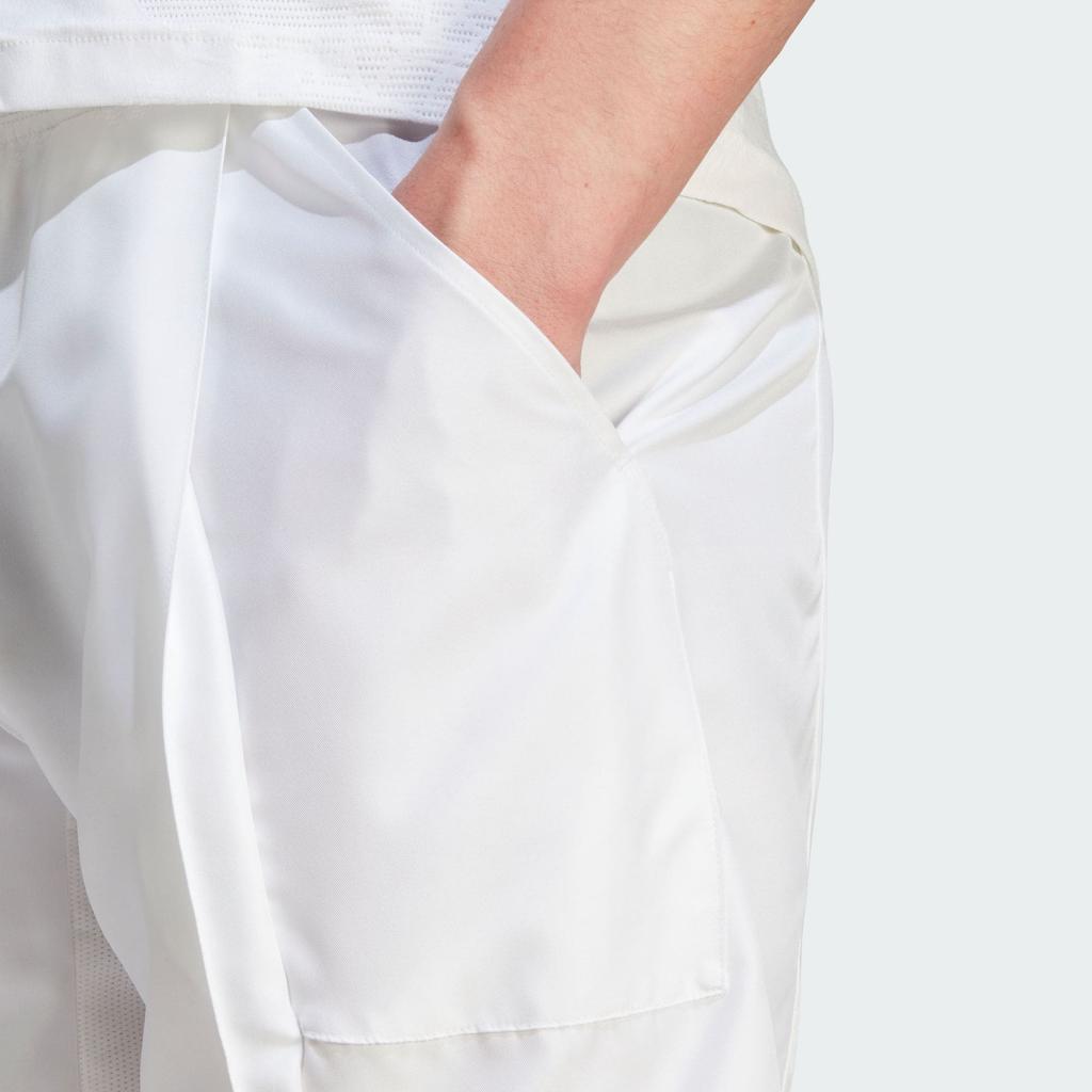 Adidas 2023 Grand Slam Tennis Collection Elastic Waist Sports Shorts Men Bottoms White IA7097