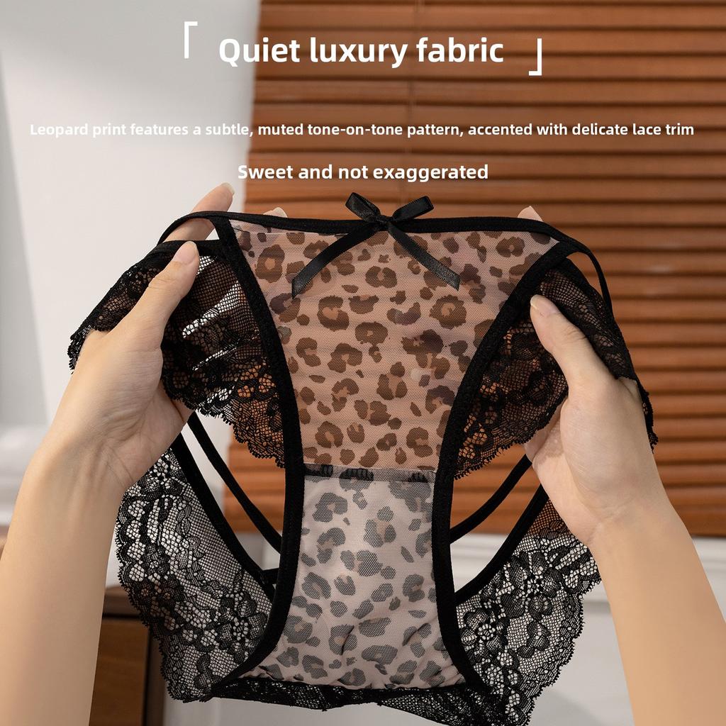 Female Spring and Summer New Romantic Sexy Lace Bow Underwear