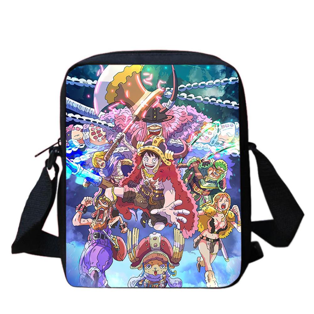 One Piece Cartoon Mini Ita Crossbody Bag Lightweight Durable Adjustable Strap Ideal Gifts For Boys Girls Kids Casual Daily Trip