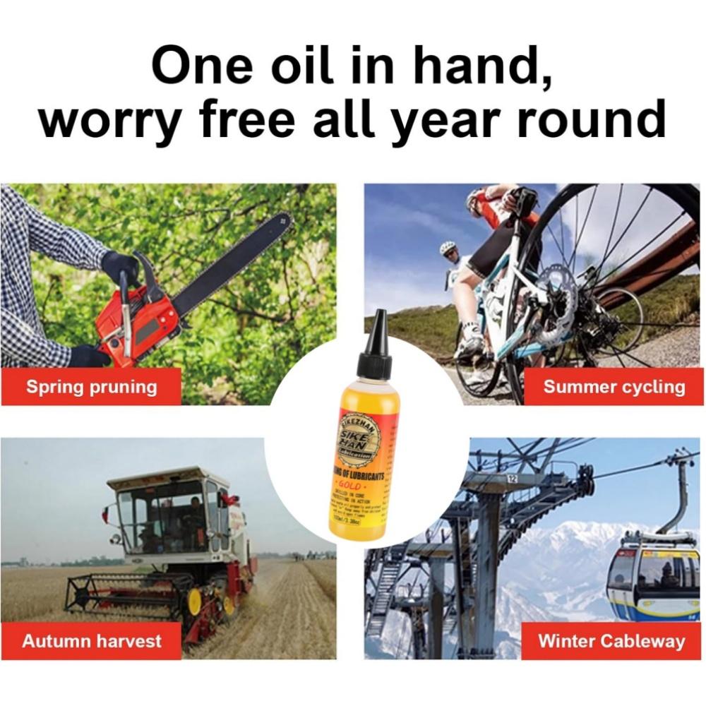 Synthetic Bar & Chain Oil for Chainsaw, Wear-Resistant & Anti-Rust Lubricant for Garden Power Tools, Hedge Trimmers